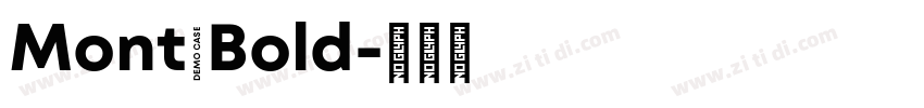 Mont Bold字体转换